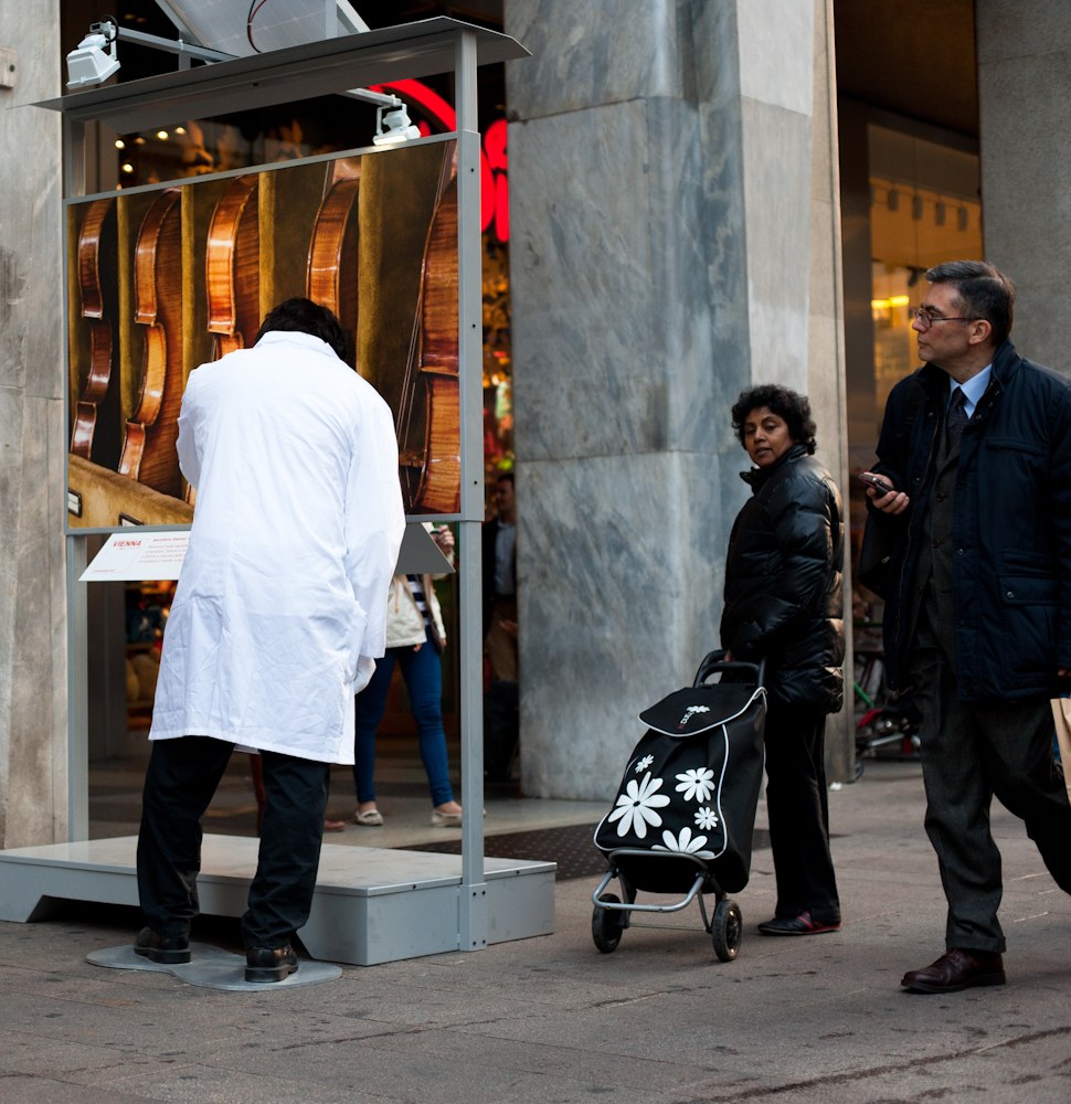 Doctor figure in a white coat